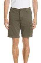 Men's Eleventy Stretch Cotton Cargo Shorts - Green