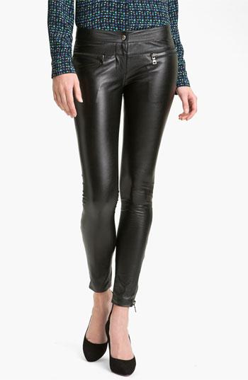Kelly Wearstler 'Sousxie' Faux Leather Pants Womens Black Size 6