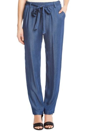 Women's Karen Kane Tie Waist Pants - Blue