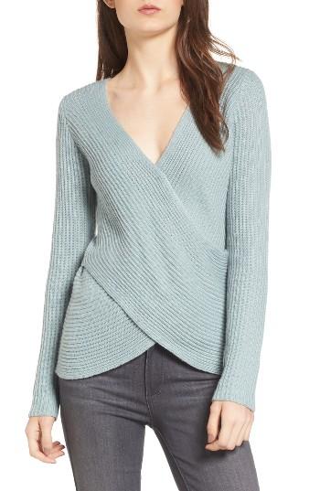 Women's Cupcakes And Cashmere Nikolai Crossover Sweater - Blue