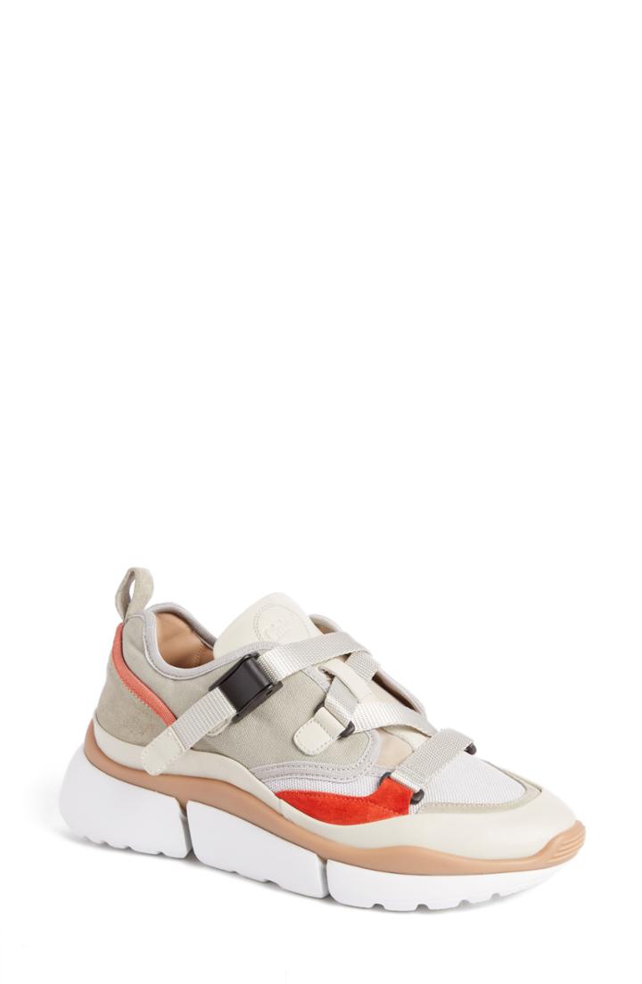 Women's Chloe Sonnie Low Top Sneaker Us / 38eu - Grey