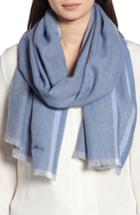 Women's Longchamp Montana Wool Scarf, Size - Blue