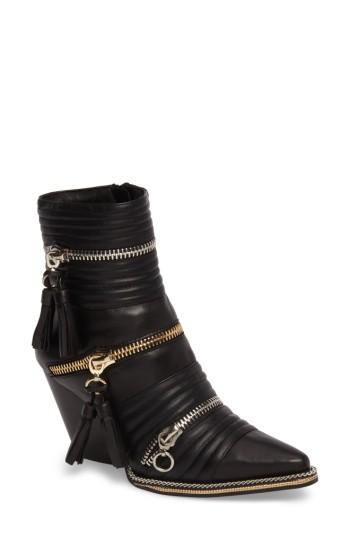 Women's Jeffrey Campbell Tenzin Chain Pointy Toe Boot