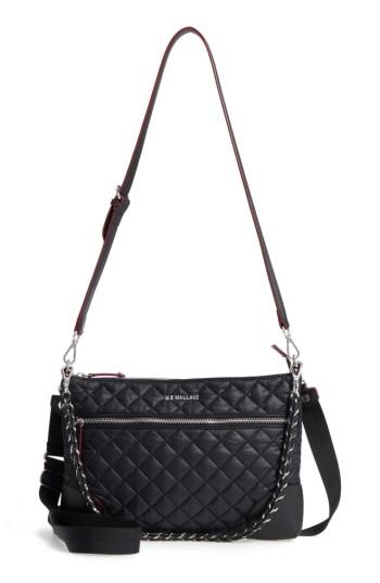 Mz Wallace Crosby Quilted Oxford Nylon Crossbody -