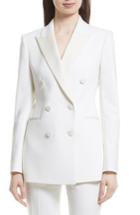 Women's Theory Wool Blend Tuxedo Jacket - White