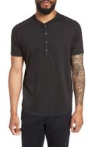 Men's Good Man Brand Slim Fit Jersey Henley T-shirt - Black