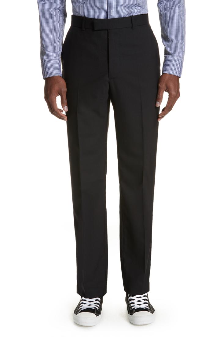 Men's Maison Margiela Wool Trousers Eu - Black