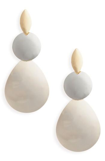 Women's Bp. Oversize Mixed Metal Drop Earrings