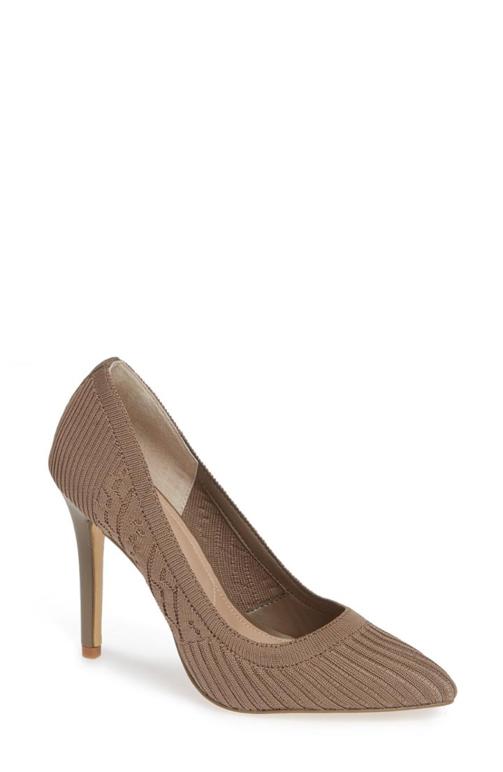 Women's Charles By Charles David Pattie Knit Pump .5 M - Beige