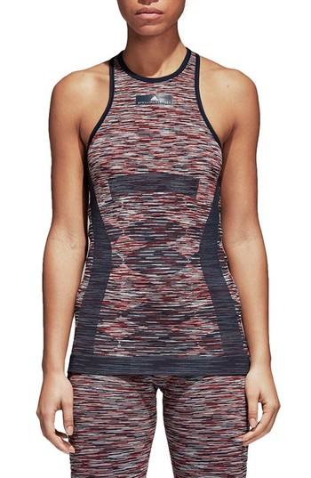 Women's Adidas By Stella Mccartney Yoga Seamless Space Dye Tank - Blue
