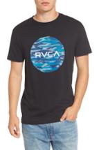 Men's Rvca Water Camo Motors Graphic T-shirt - Red