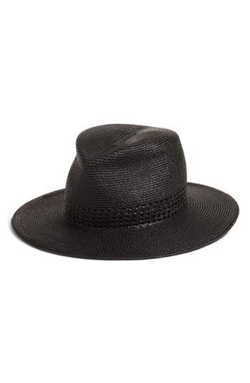 Women's Eric Javits Bayou Packable Squishee Fedora - Black