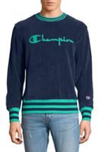 Men's Champion Sponge Terry Crewneck Sweatshirt - Blue