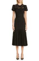 Women's Dolce & Gabbana Ruffle Lace Dress Us / 40 It - Black