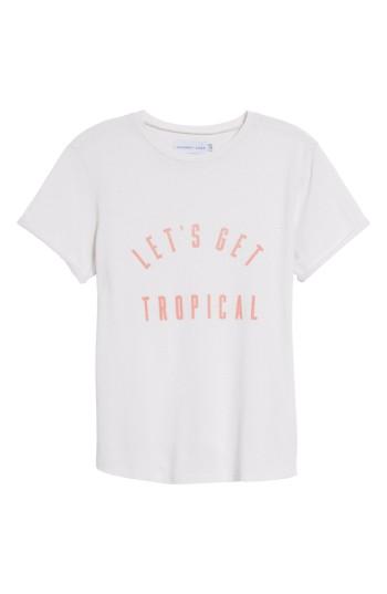 Women's Sincerely Jules Tropical Graphic Tee, Size - White
