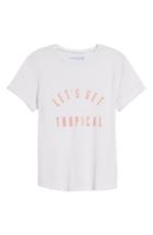 Women's Sincerely Jules Tropical Graphic Tee, Size - White