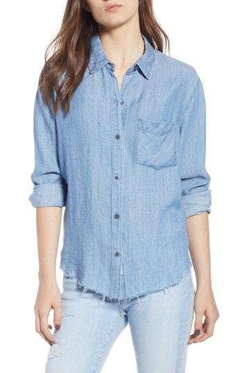 Women's Rails Ingrid Raw Hem Chambray Shirt
