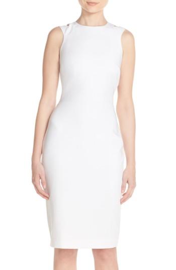 Women's French Connection Whisper Light Cutout Dress - White