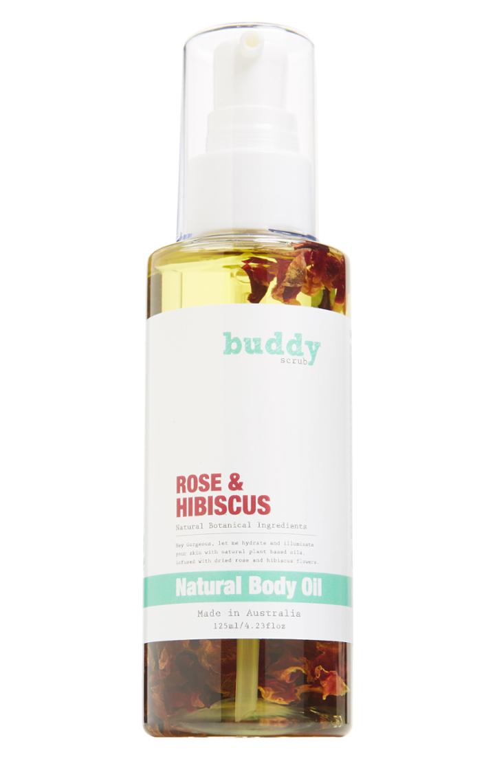 Buddy Scrub Rose & Hibiscus Natural Body Oil