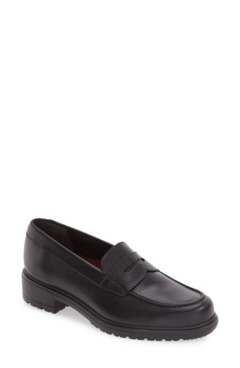 Women's Munro 'jordi' Leather Loafer .5 Ss - Black