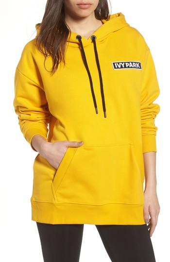 Women's Ivy Park Flag Badge Hoodie - Metallic