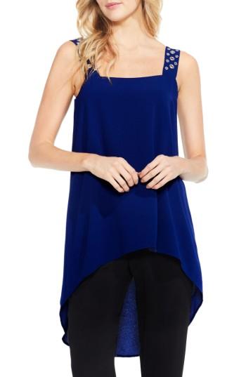 Women's Vince Camuto Grommet Strap High/low Tunic - Blue