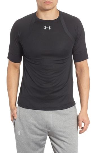 Men's Under Armour Hexdelta Run Fit T-shirt, Size Small - Black