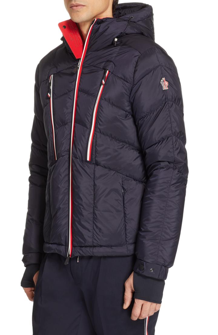 Men's Moncler Arnesee Down Hooded Jacket - Blue