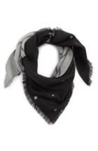 Women's Bp. Star And Grid Reversible Triangle Scarf