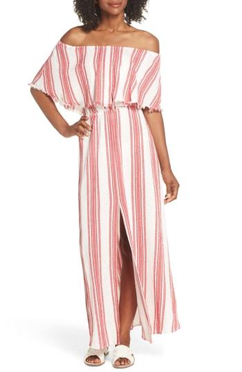 Women's Elan Off The Shoulder Cover-up Dress - Red