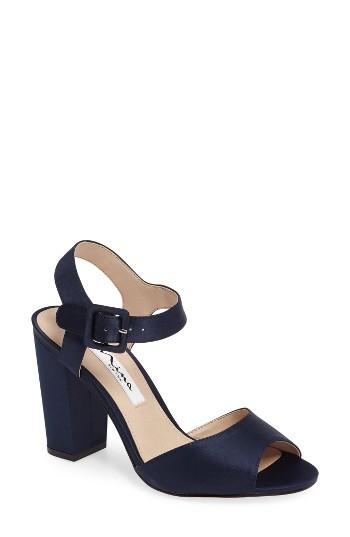 Women's Nina Shirley Block Heel Sandal M - Blue