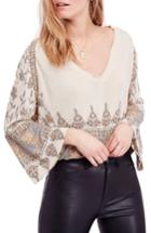 Women's Free People Medallion Print Top, Size - White