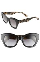 Women's Kate Spade New York Jalena 49mm Gradient Sunglasses - Black Havana