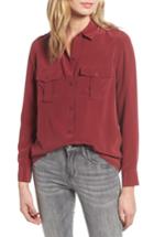 Women's Rails Rhett Silk Shirt - Burgundy