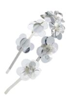 Cara Flower Embellished Headband, Size - White