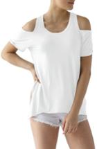 Women's Lamade Cold Shoulder Short Sleeve Tee - White