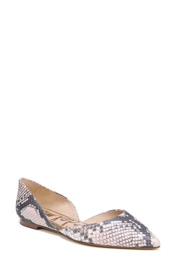 Women's Sam Edelman Rodney Pointy Toe D'orsay Flat .5 M - Pink