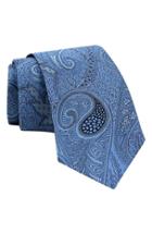 Men's Gitman Paisley Woven Silk Tie, Size - Blue