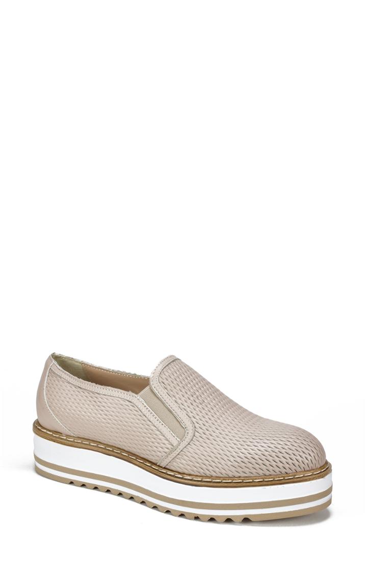 Women's Summit By White Mountain Belton Platform Slip-on Eu - Beige