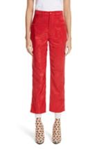 Women's Marine Serre Moire Trousers - Red