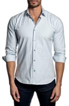 Men's Jared Lang Trim Fit Slub Sport Shirt - Blue