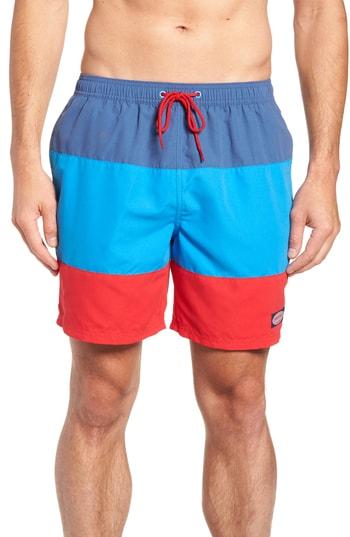 Men's Vineyard Vines Chappy Pieced Swim Trunks - Blue
