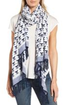 Women's Tory Burch Whale Tail Oblong Scarf