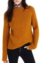 Women's Madewell Northfield Mock Neck Sweater, Size - Orange
