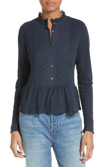 Women's La Vie Rebecca Taylor Jersey Peplum Top