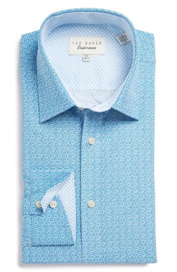 Men's Ted Baker London Titas Trim Fit Floral Dress Shirt
