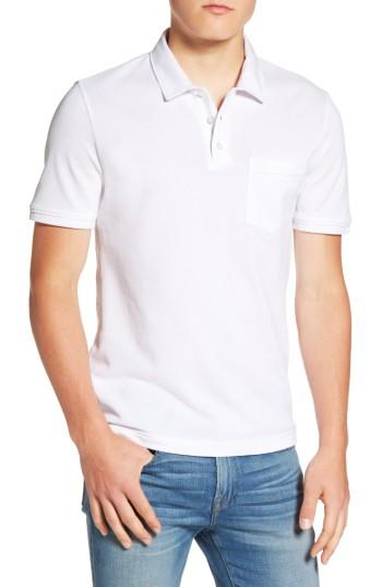Men's Original Penguin Championship Earl Pique Polo - White