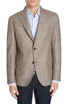 Men's Eleventy Trim Fit Wool Blend Blazer Us / 48 Eu R - Beige