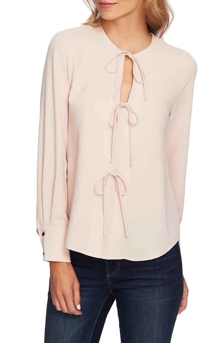 Women's 1.state Center Tie Blouse, Size - Pink