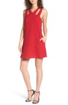 Women's Speechless Cutout Neckline Dress - Red